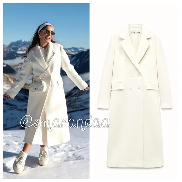 Zara Manteco Coat Wool Blend - Picture 2 of 16